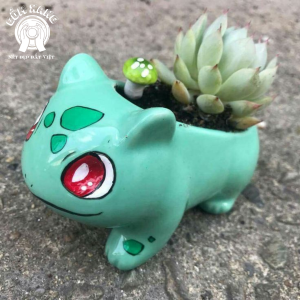 Chậu cây gốm handmade họa tiết hoạt hình