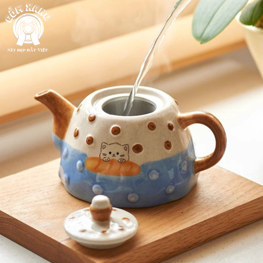 Ảnh gốm sứ handmade hình mèo