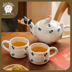 Ấm trà Handmade hình ngỗng xinh xắn