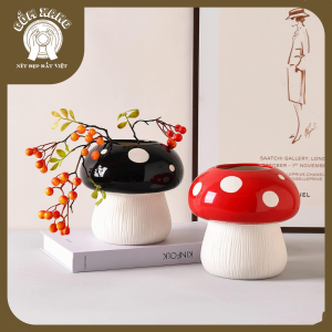 Lọ Gốm Handmade Hình Nấm