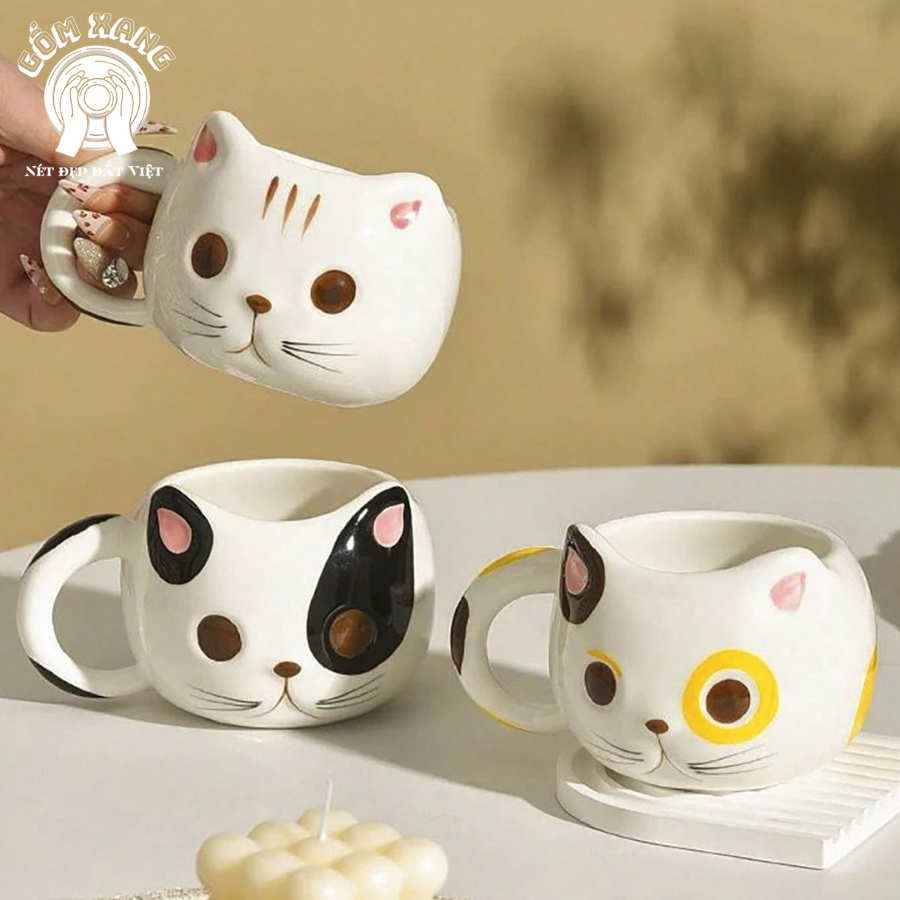 Cốc Gốm Hình Thú Cưng